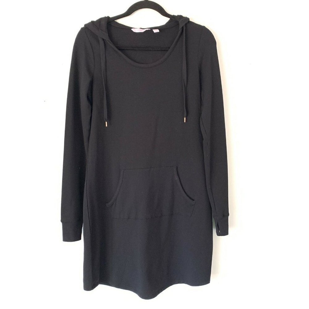 AnyBody XXS Cozy Knit French Terry Hooded Tunic